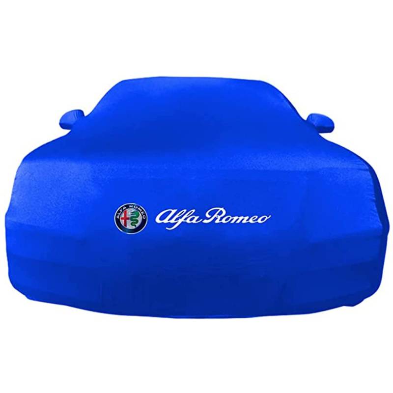 Auto Abdeckung für Alfa Romeo Tonale-Concept, Hohe Elastische Stretch Atmungsaktiv Staubschutz Autoabdeckung,Blue- Double Layer von LNHZX