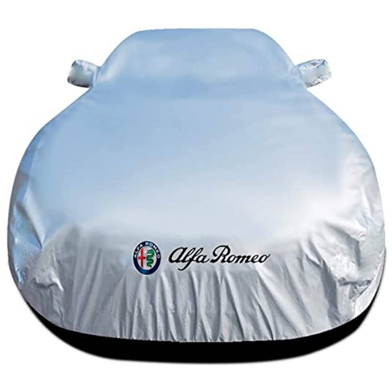 Autoabdeckung für Alfa Romeo Stelvio Quadrifoglio, Wasserdicht Allwetter UV-Schutz regenfest Winddicht Autoabdeckung,A- Double Layer von LNHZX