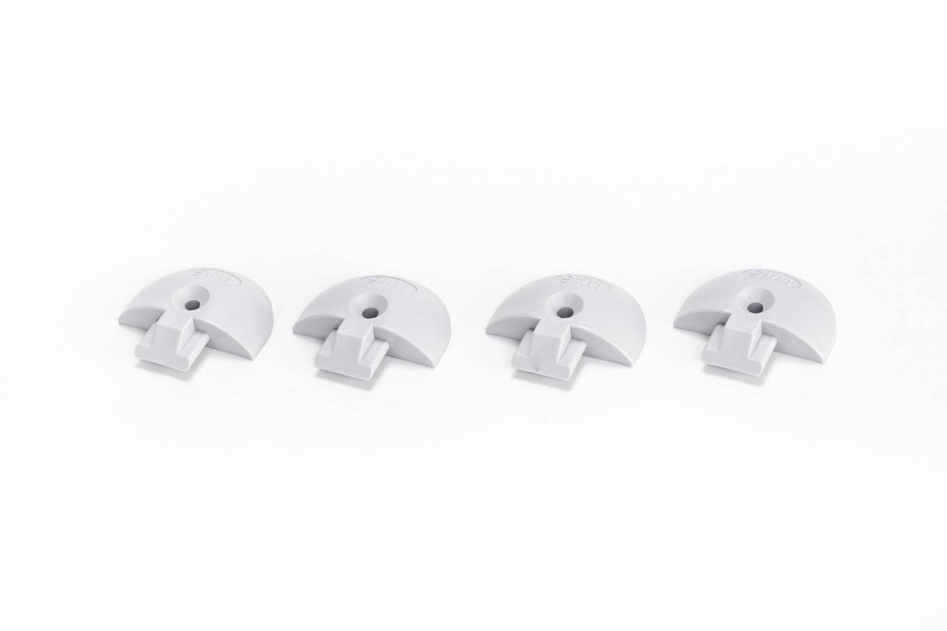 4X Endkappe/Einsteckkappe für Airlineschiene runde Form, grau, Kunststoff 4X Endkappe/Einsteckkappe für Airlineschiene runde Form, grau, Kunststoff von LOADCARE