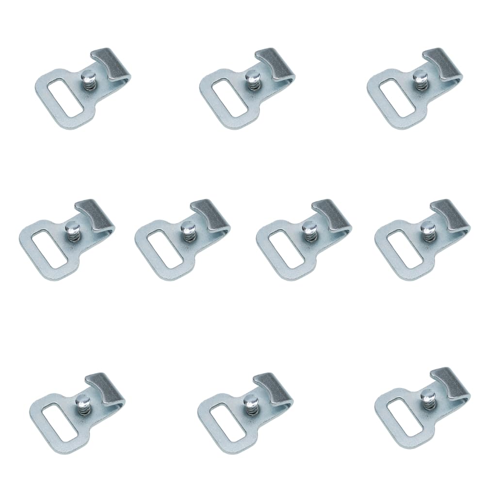 LOADCARE 10x Flachhaken mit Sicherung, Endbeschlag Endfitting für Stäbchenzurrschiene LOADCARE 10x Flachhaken mit Sicherung, Endbeschlag Endfitting für Stäbchenzurrschiene von LOADCARE