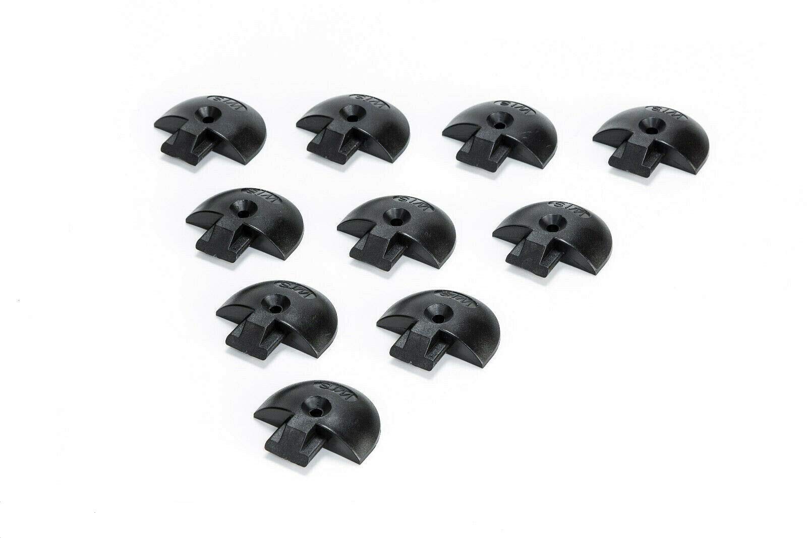 10x Endkappe/Einsteckkappe für Airlineschiene runde Form, schwarz, Kunststoff 10x Endkappe/Einsteckkappe für Airlineschiene runde Form, schwarz, Kunststoff von LOADCARE