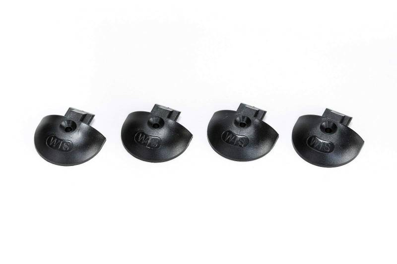 LOADCARE 4X Endkappe/Einsteckkappe für Airlineschiene runde Form, schwarz, Kunststoff von LOADCARE