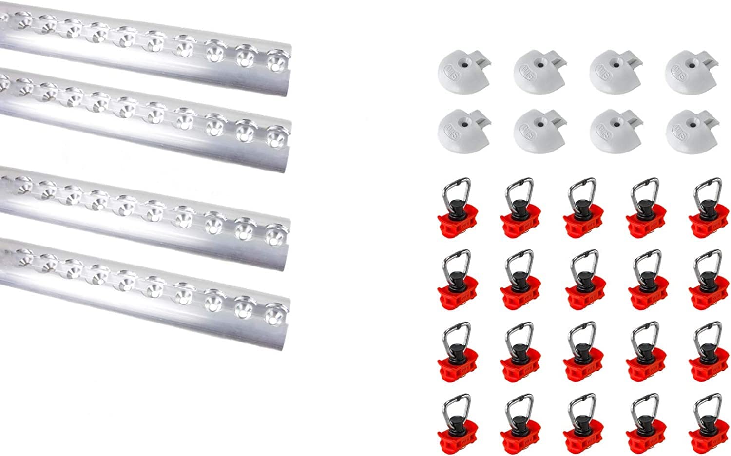LOADCARE Starterset 4x2m Airlineschiene Zurrschiene blank halbrund gebohrt + 8 Endkappen + 20 Fittinge LOADCARE Starterset 4x2m Airlineschiene Zurrschiene blank halbrund gebohrt + 8 Endkappen + 20 Fittinge von LOADCARE