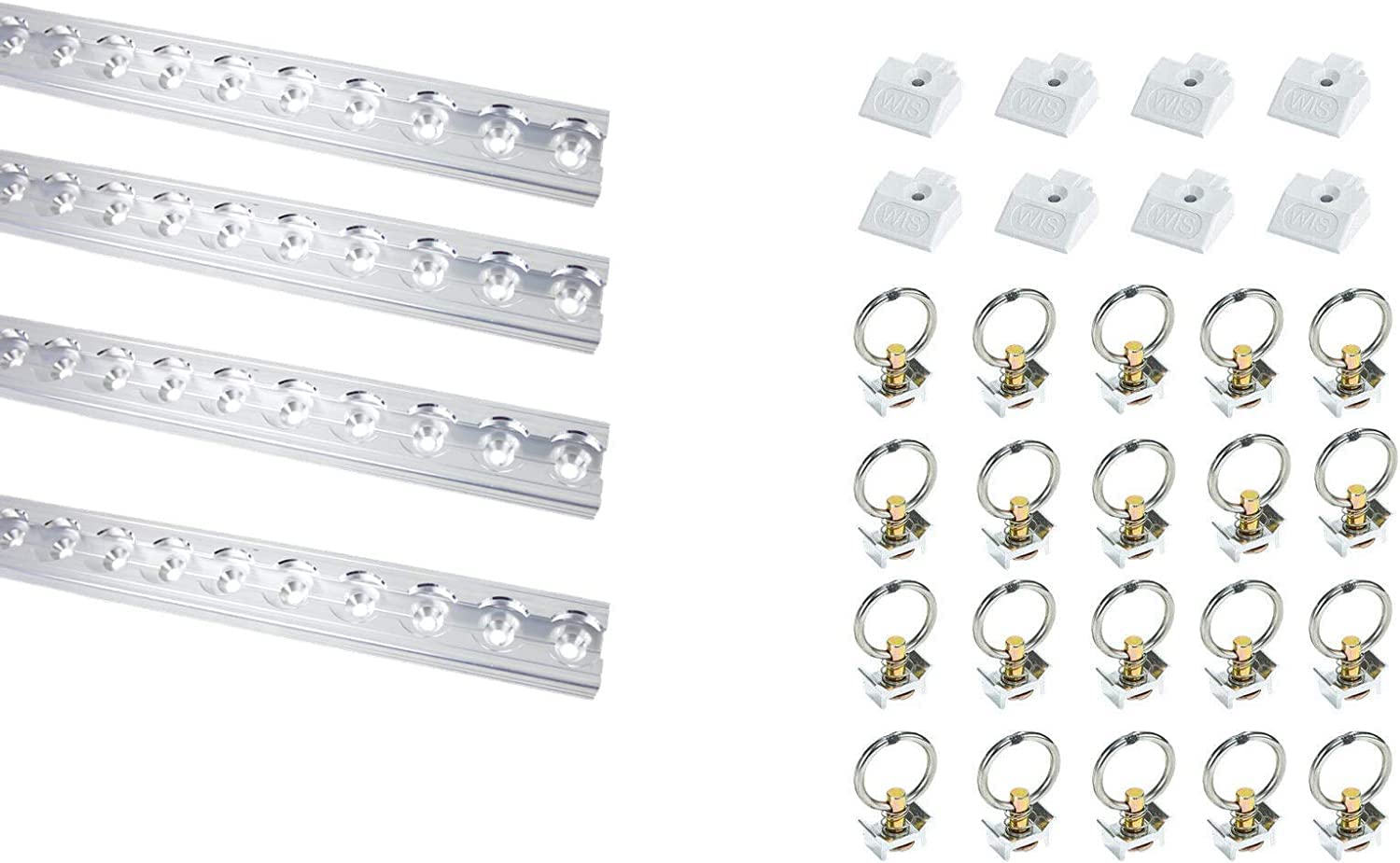 LOADCARE Starterset 4x2m Airlineschiene Zurrschiene eckig gebohrt+ 8 Endkappen+20 Fittinge LOADCARE Starterset 4x2m Airlineschiene Zurrschiene eckig gebohrt+ 8 Endkappen+20 Fittinge von LOADCARE