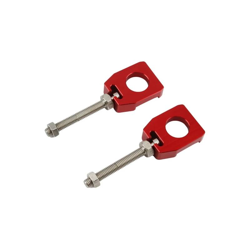 Dirtbike Achse Block Kette Teller Schraube for S-ur Ultra Bee Off-Road Zubehör Enduro(Red) von LOFLRCFE