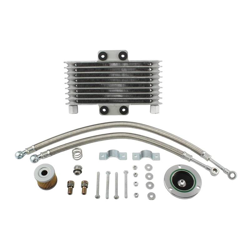 Motorrad-Ölkühler-Kit for S-uz GS GN GZ 100CC-400CC 125Ml Aluminium-Motorkühlung Motocross-Zubehör Dirt Bike von LOFLRCFE