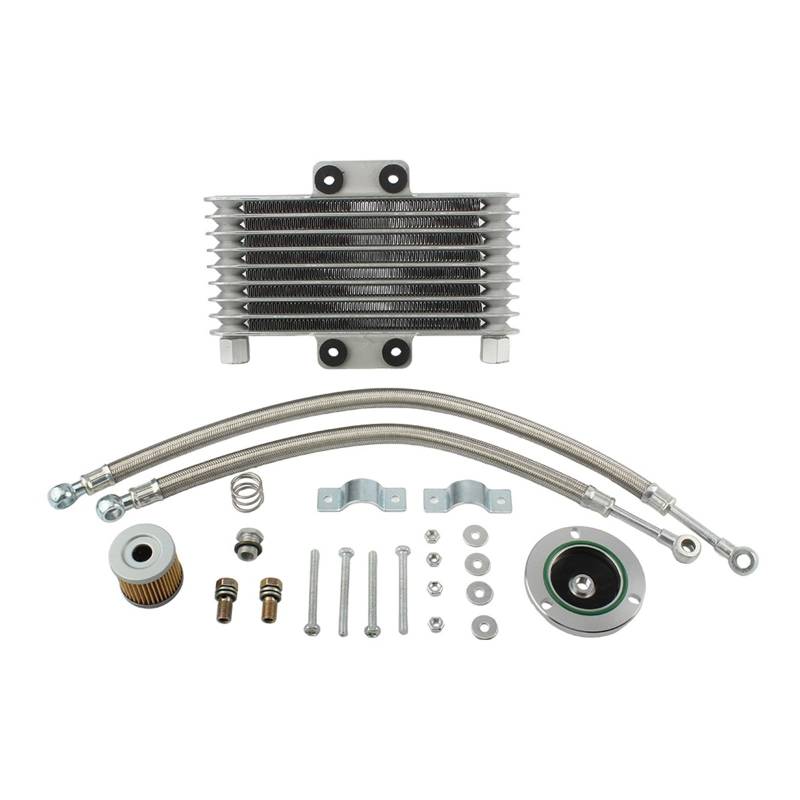 Motorradzubehör Ölkühler 12 Reihen for S-uz GS GN GZ GSX EN Dirt Bike Enduro Motocross Modifizierte Teile von LOFLRCFE