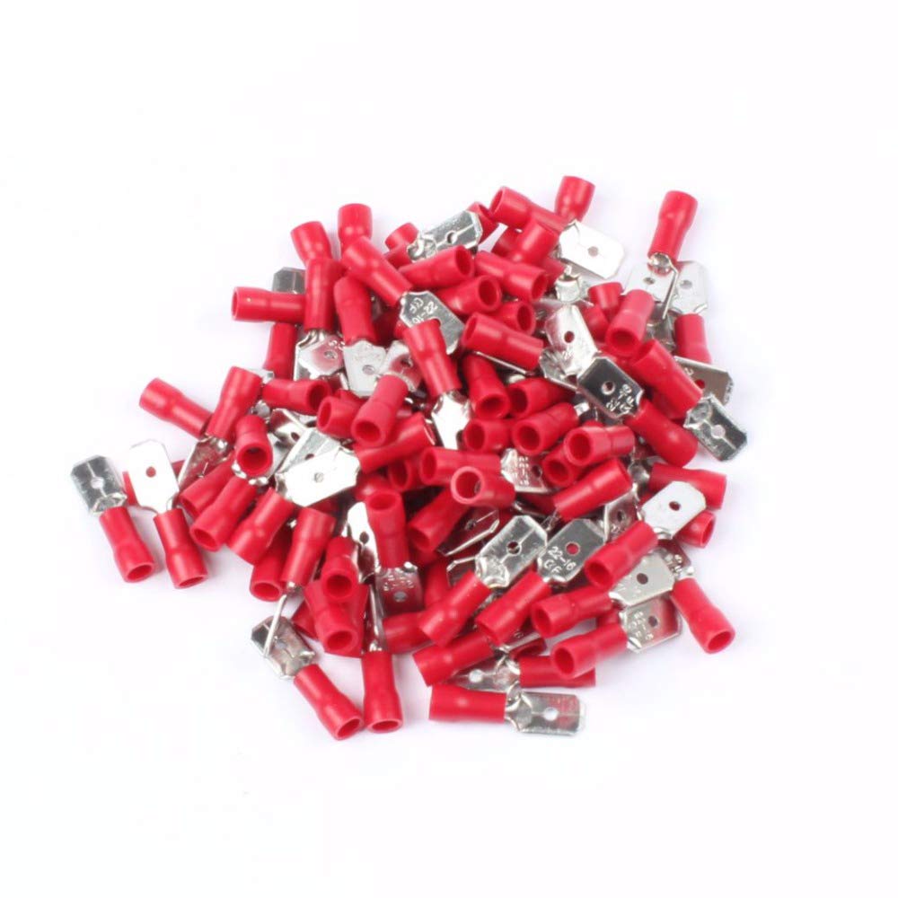 100PCS/Set MDD1.25-250 Male Insulated Electrical Crimp Terminal Connectors ForCable Wire 100PCS/Set MDD1.25-250 Male Insulated Electrical Crimp Terminal Connectors ForCable Wire von LOFWSGPRX