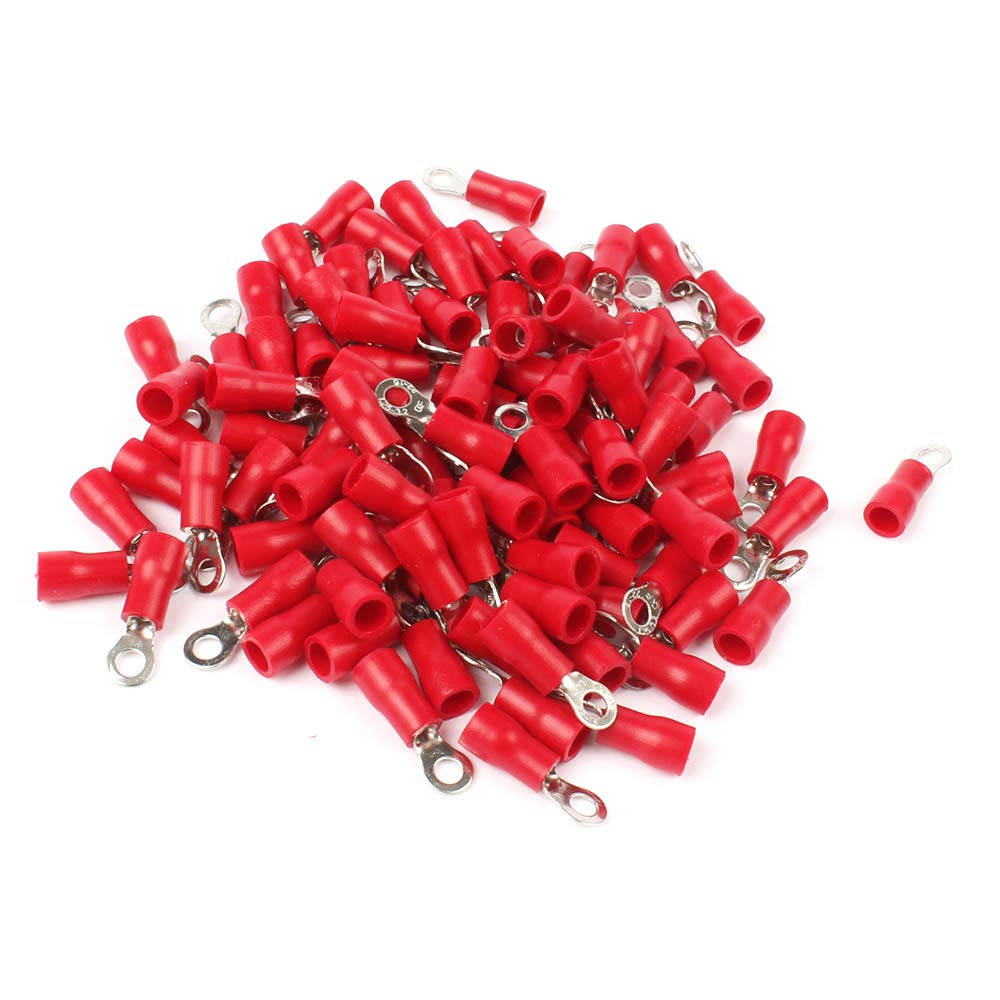 100PCS RV1.25-3 Red Ring Insulated Wire Connector Electrical Crimp Terminal Cable Wire Connector 100PCS RV1.25-3 Red Ring Insulated Wire Connector Electrical Crimp Terminal Cable Wire Connector von LOFWSGPRX