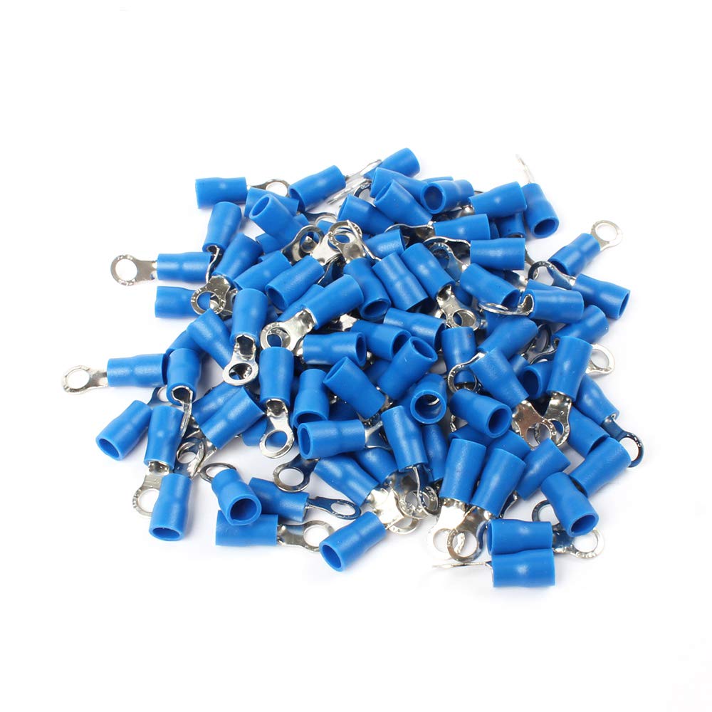 100PCS RV2-4 Blue Ring Insulated Wire Connector Electrical Crimp Terminal Cable Wire Connector for 1.5-2.5mm2 100PCS RV2-4 Blue Ring Insulated Wire Connector Electrical Crimp Terminal Cable Wire Connector for 1.5-2.5mm2 von LOFWSGPRX
