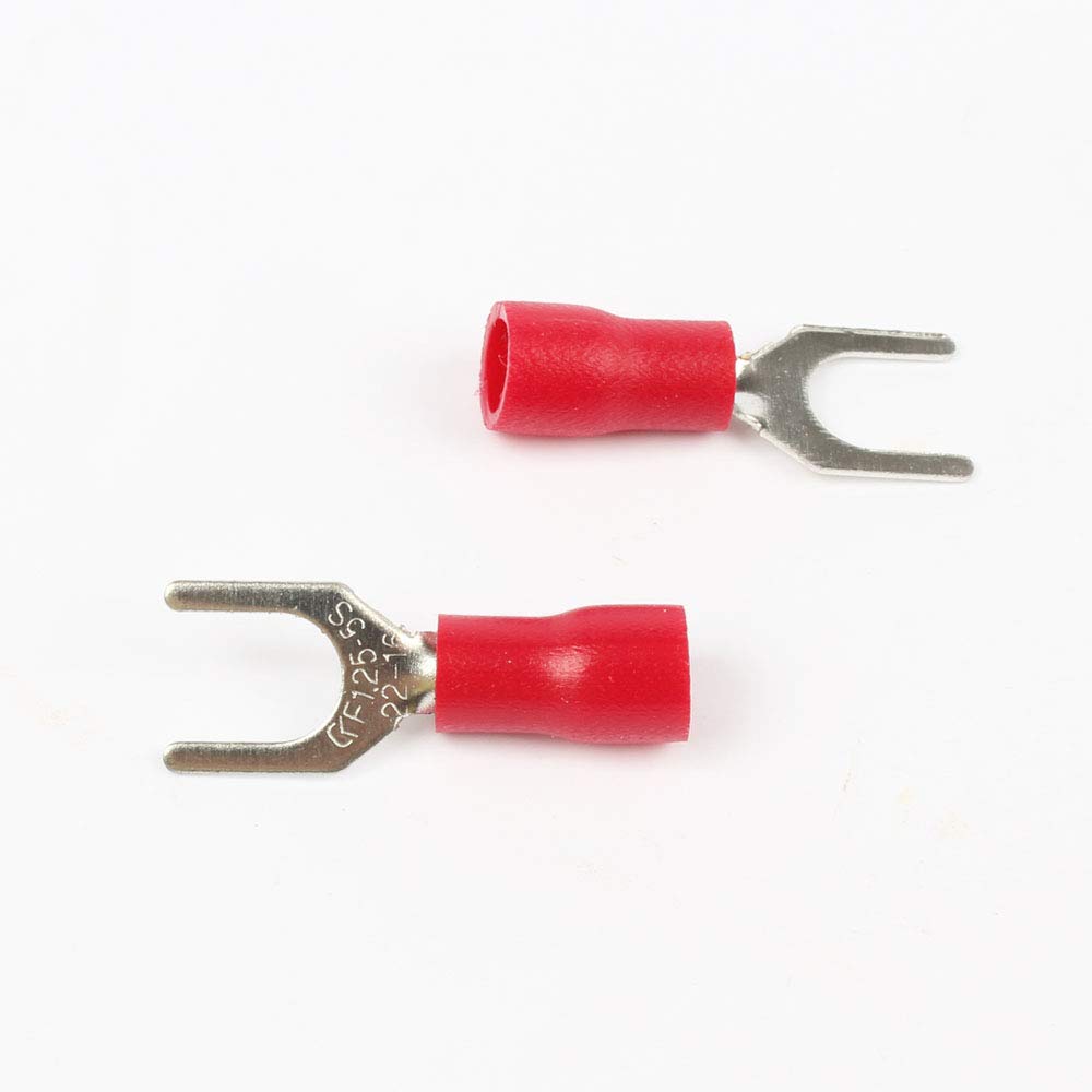100PCS Red SV1.25-5 Insulated Fork Cable Wire Terminal Connector Electrical Crimp Terminal 100PCS Red SV1.25-5 Insulated Fork Cable Wire Terminal Connector Electrical Crimp Terminal von LOFWSGPRX
