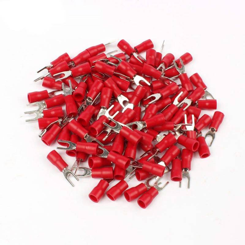 100PCS SV1.25-3 Red Terminal Cable Wire Connector Insulated Wiring Terminals electrical Lug crimp terminal von LOFWSGPRX