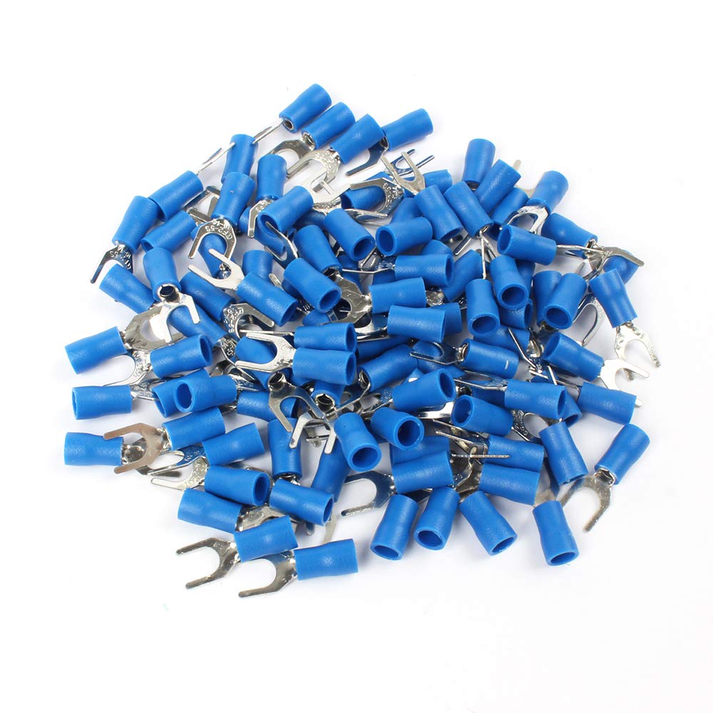 100PCS SV2-5 Blue Furcate Insulated Wiring Terminals Cable Wire Connector Insulating Cable Lug terminals 100PCS SV2-5 Blue Furcate Insulated Wiring Terminals Cable Wire Connector Insulating Cable Lug terminals von LOFWSGPRX