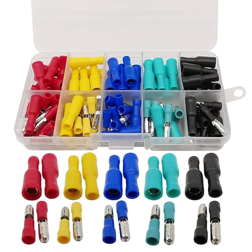100Pcs/Box Male Female Insulated Wire Connectors Crimp Terminal Assorted Kit for 22~16AWG Wiring 100Pcs/Box Male Female Insulated Wire Connectors Crimp Terminal Assorted Kit for 22~16AWG Wiring von LOFWSGPRX