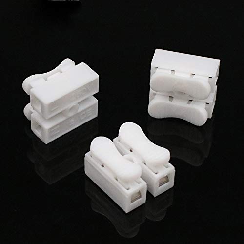100pcs CH-2 2p G7 Spring Wire Quick Connector Splice With No Welding No Screws Cable Clamp Terminal 2 Way Easy Fit Led Strip 100pcs CH-2 2p G7 Spring Wire Quick Connector Splice With No Welding No Screws Cable Clamp Terminal 2 Way Easy Fit Led Strip von LOFWSGPRX