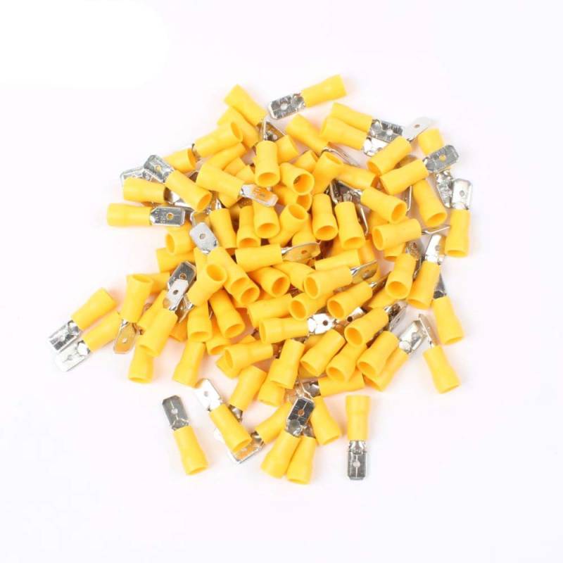 10PCS/Set MDD5.5-250 Male Insulated Electrical Crimp Terminal Connectors for 4-6mm2 AWG 12-10 Cable Wire von LOFWSGPRX