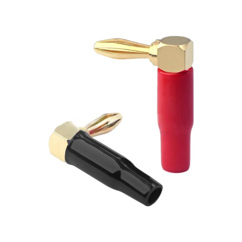 20PCS 4mm L-shaped Right Angle Banana Soft Shell 90 Degree Banana Connector Red Black for Video Speaker 20PCS 4mm L-shaped Right Angle Banana Soft Shell 90 Degree Banana Connector Red Black for Video Speaker von LOFWSGPRX