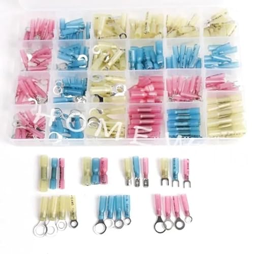 250PCS Heat Shrink Wire Connectors Electrical Terminals Kit Waterproof Marine Automotive Terminals Set 250PCS Heat Shrink Wire Connectors Electrical Terminals Kit Waterproof Marine Automotive Terminals Set von LOFWSGPRX