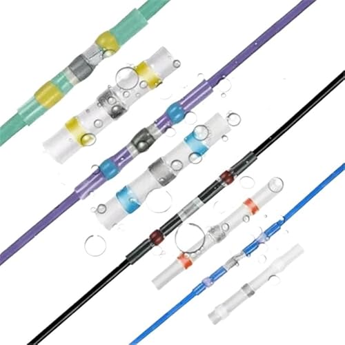 250Pcs Waterproof Solder Seal Heat Connector Shrink Butt Connectors Lug Terminals Electrical Wire Car Insulated Terminal von LOFWSGPRX