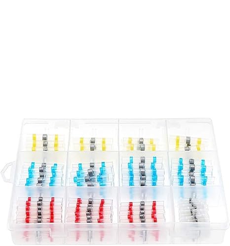 270pcs Solder Seal Wire Connectors 3:1 Heat Shrink Insulated Electrical Wire Terminals Butt Splice Waterproof for Cable von LOFWSGPRX