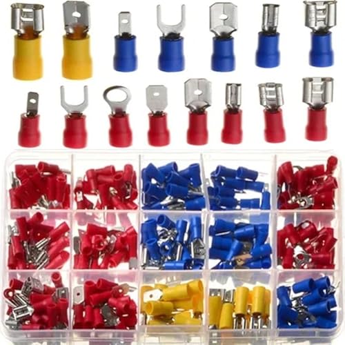 280Pcs/box Male Female Rubber Insulated Terminals Cable Lugs Wire Connector Electrical Crimp Terminal Assortment Set Kit 280Pcs/box Male Female Rubber Insulated Terminals Cable Lugs Wire Connector Electrical Crimp Terminal Assortment Set Kit von LOFWSGPRX