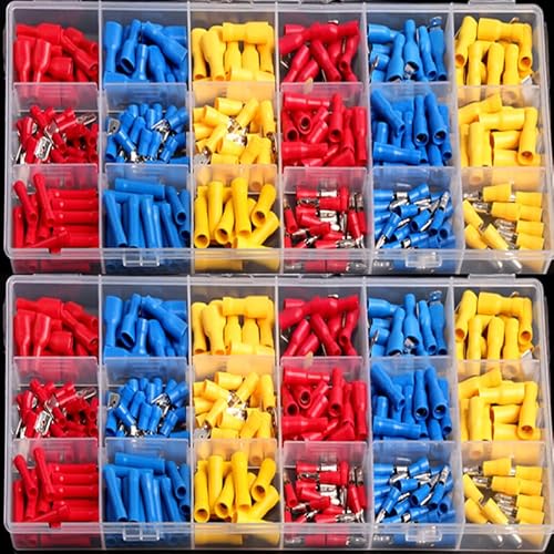 300PCS Waterproof Electrical Crimp Terminals Insulated Spade Terminals Connectors Kits with Box Wire Connector 300PCS Waterproof Electrical Crimp Terminals Insulated Spade Terminals Connectors Kits with Box Wire Connector von LOFWSGPRX