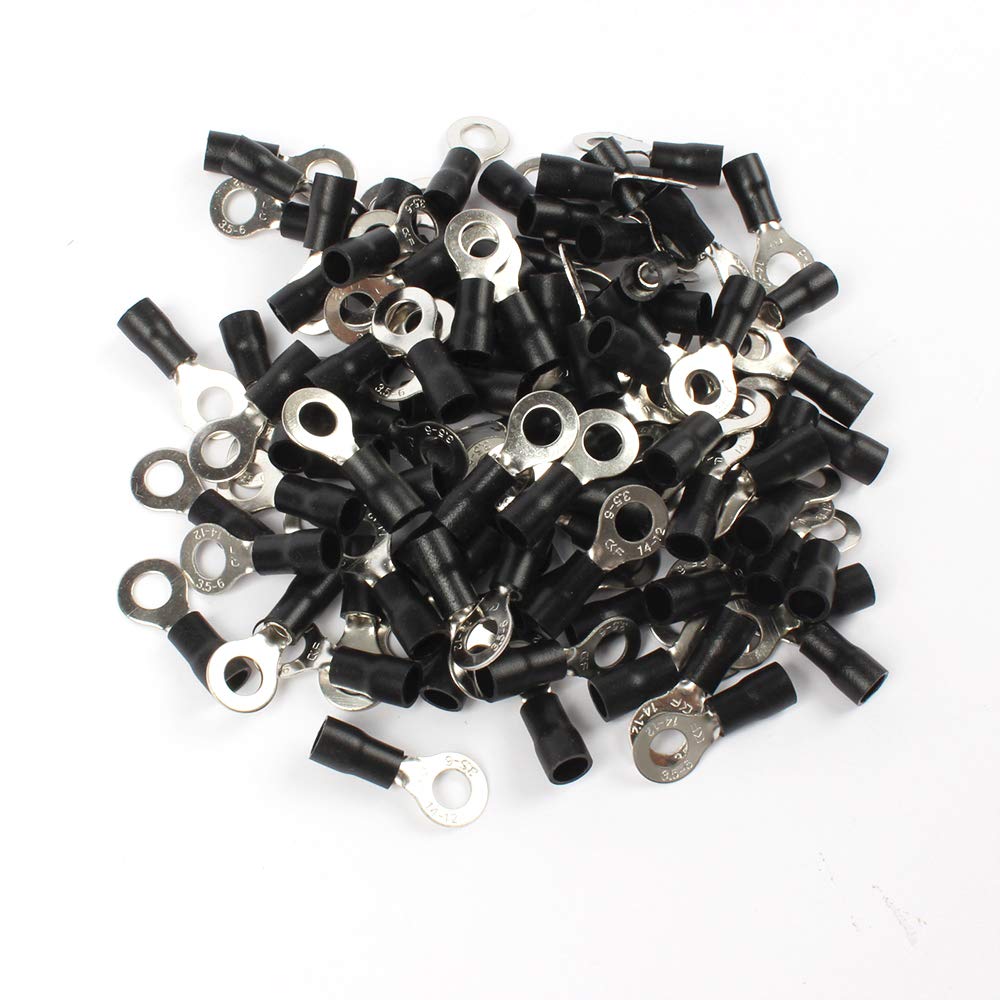 50PCS RV3.5-6 Black Ring insulated terminal suit 2.5-4mm2 cable Crimp Terminal Cable Wire Connector 50PCS RV3.5-6 Black Ring insulated terminal suit 2.5-4mm2 cable Crimp Terminal Cable Wire Connector von LOFWSGPRX