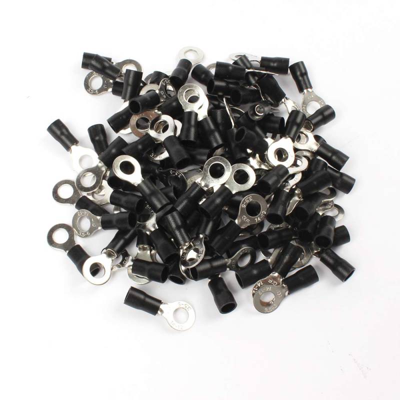 50PCS RV3.5-6 Black Ring insulated terminal suit 2.5-4mm2 cable Crimp Terminal Cable Wire Connector von LOFWSGPRX