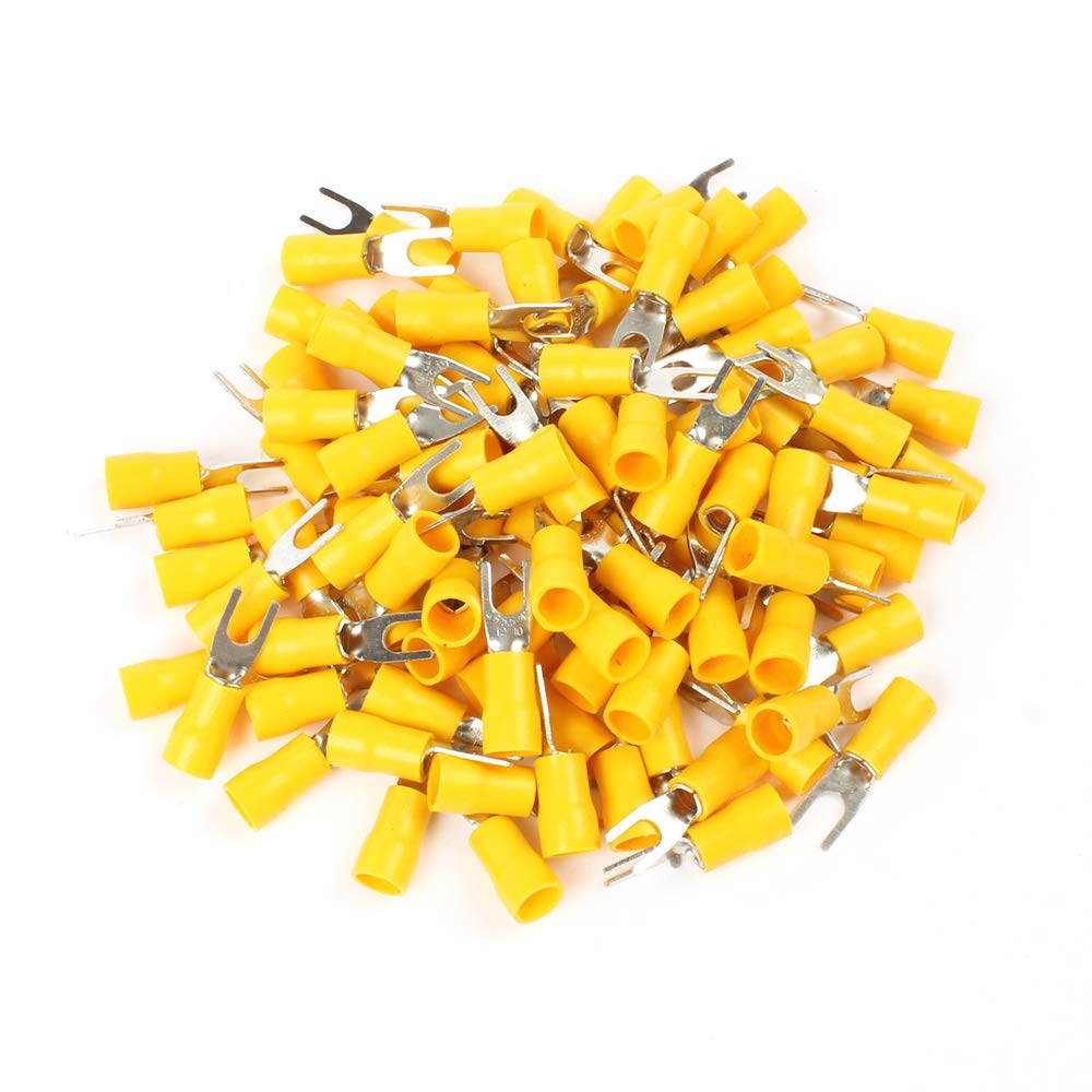 50PCS SV5.5-4 Yellow Furcate terminals Cable Wire Connector insulated terminal block 12-10AWG 50PCS SV5.5-4 Yellow Furcate terminals Cable Wire Connector insulated terminal block 12-10AWG von LOFWSGPRX