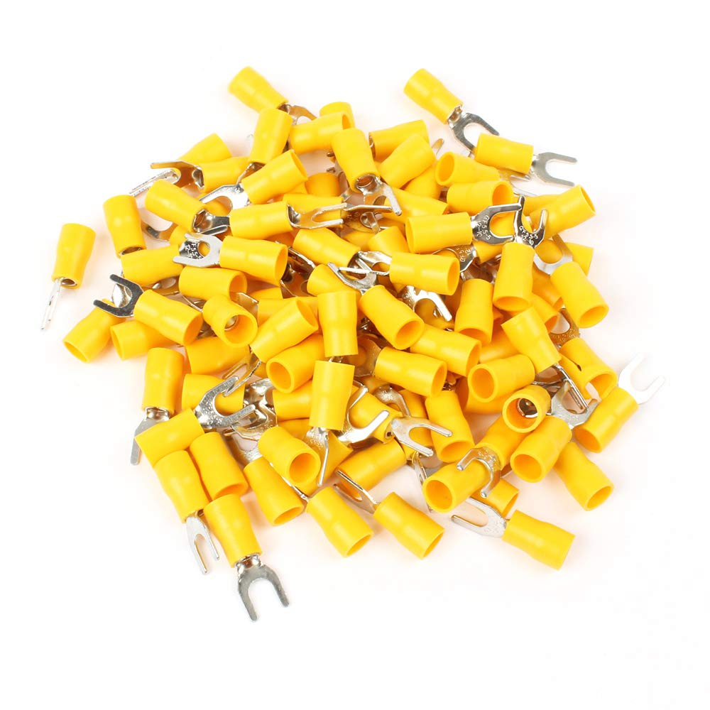 50PCS SV5.5-5 Yellow Furcate Terminal Cable Wire Connector Fork Type Insulated Wiring Terminals for AWG12-10 50PCS SV5.5-5 Yellow Furcate Terminal Cable Wire Connector Fork Type Insulated Wiring Terminals for AWG12-10 von LOFWSGPRX