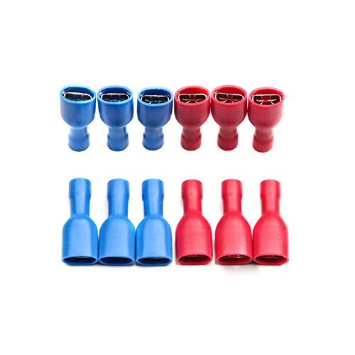 50Pcs/Lot 6.3mm Female Insulated Spade Crimp Terminal Connector Set For 0.5-2.5mm Electrical Cable Wire Connectors 50Pcs/Lot 6.3mm Female Insulated Spade Crimp Terminal Connector Set For 0.5-2.5mm Electrical Cable Wire Connectors von LOFWSGPRX