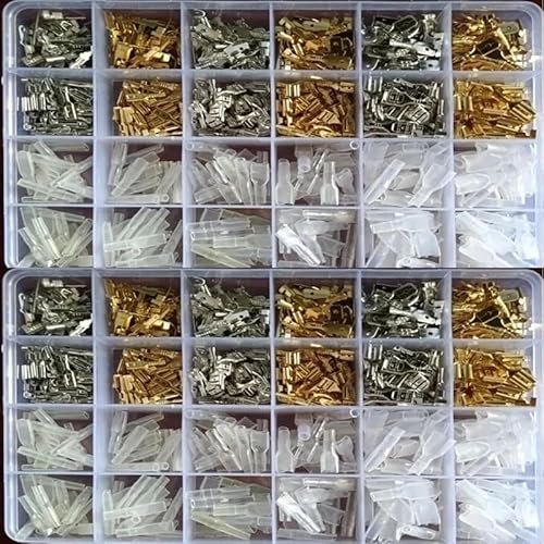 540Pcs 2.8/4.8/6.3mm Crimp Terminals Insulated Seal Electrical Wire Connectors Crimp Terminal Connector Assortment Kit 540Pcs 2.8/4.8/6.3mm Crimp Terminals Insulated Seal Electrical Wire Connectors Crimp Terminal Connector Assortment Kit von LOFWSGPRX