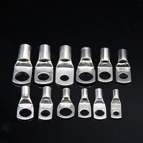 70PCS Ring Terminal Cable Shoes Lugs Tinned Copper Lug Wire eye Connectors Terminal Blocks Terminals Lugs Wire Copper Kit 70PCS Ring Terminal Cable Shoes Lugs Tinned Copper Lug Wire eye Connectors Terminal Blocks Terminals Lugs Wire Copper Kit von LOFWSGPRX
