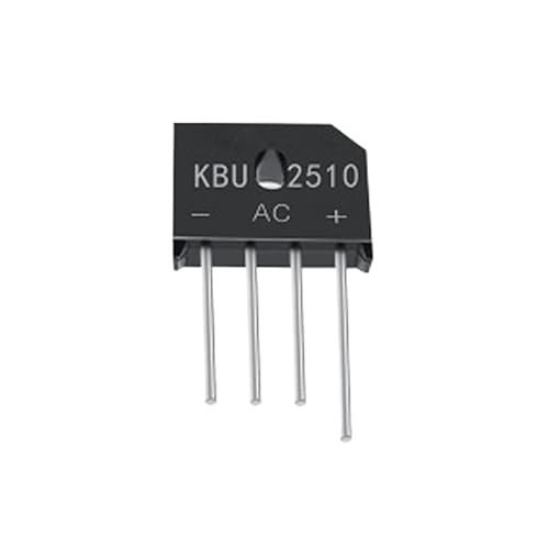 Rectifier bridge 5PCS KBU2510 25A 1000V rectifier bridge stack straight flat bridge rectifier red copper round feet Rectifier bridge 5PCS KBU2510 25A 1000V rectifier bridge stack straight flat bridge rectifier red copper round feet von LOFWSGPRX