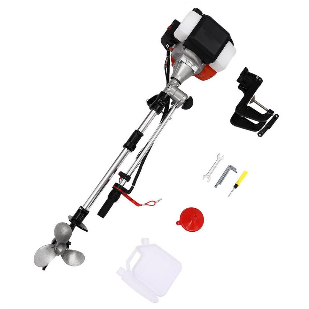 2,5 PS 52cc 2 Strich Außenborder Motor 8500 U/min Luftgekühltes Aluminium Kompatibel mit Boote bis zu 9,8 Fuß geeignet 2,5 PS 52cc 2 Strich Außenborder Motor 8500 U/min Luftgekühltes Aluminium Kompatibel mit Boote bis zu 9,8 Fuß geeignet von LOGFDPYM