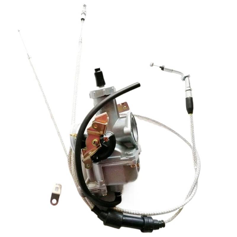 30 -mm -Vergaser mit Beschleunigungspumpe und Choke -Kit Plus Dual -Drosselstoff(Elbow Cable) von LOGFDPYM