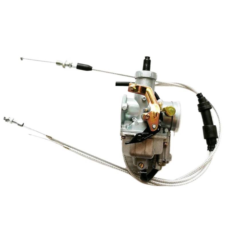 30 -mm -Vergaser mit Beschleunigungspumpe und Choke -Kit Plus Dual -Drosselstoff(Straight Cable) von LOGFDPYM