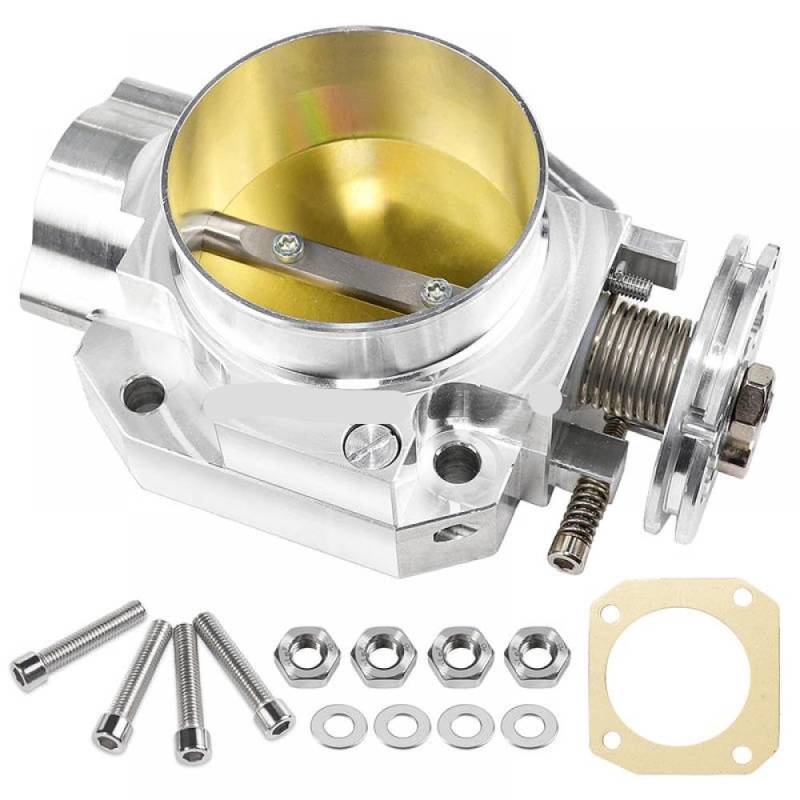70 mm CNC Aluminium -Drosselklappenkörper kompatibel mit B16 B18 D15 D16 H22 F20 S2000 und 1990 bis 2001 Integra -Modelle von LOGFDPYM