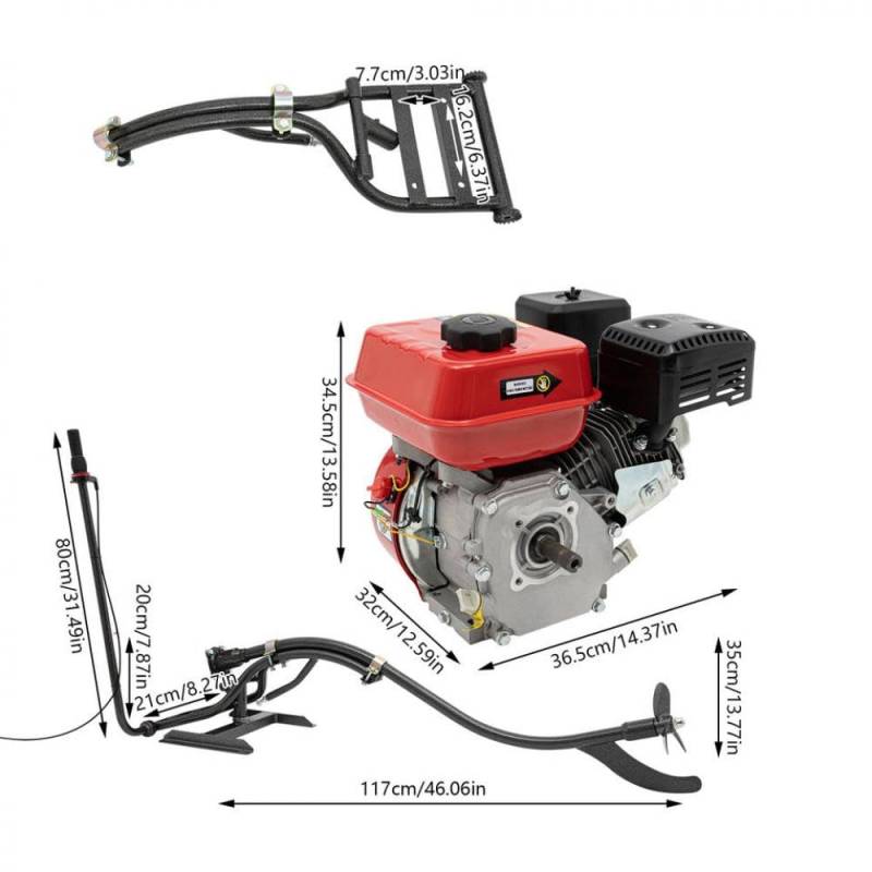 Kompakter und energieeffizienter 5 -PS -Außenbordmotor 4 Takt 3600 U/min 212cc 4,3 kW TCI Zündmotor mit flexibler Lenkung Kompatibel mit niedrige Rauschoperationen von LOGFDPYM