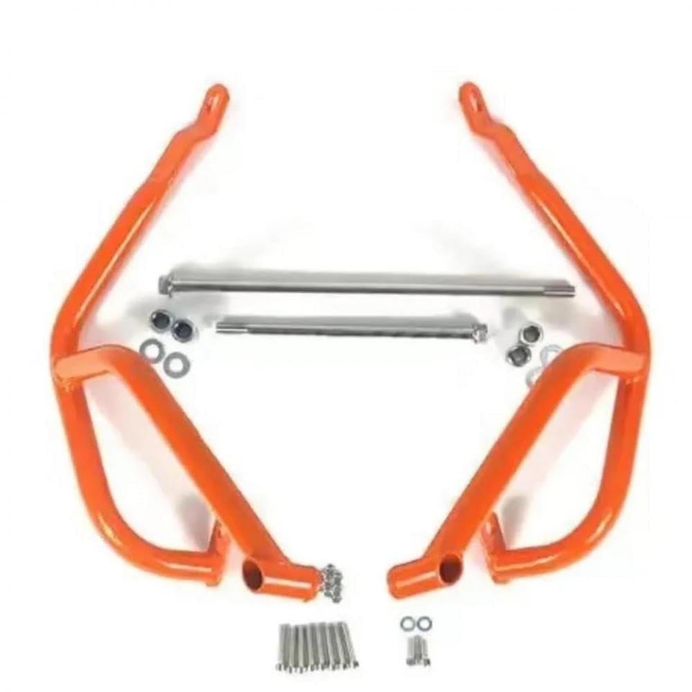 Umgerecherer Motorrad -Herbst -Beschützer vordere Stoßfänger kompatibel mit 250 390 -Modellen Kompatibel mit 390(Orange) von LOGFDPYM