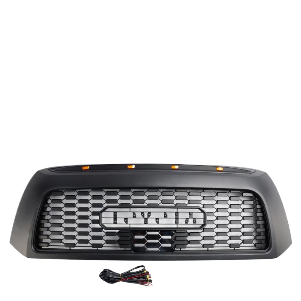 Vordere Stoßfänger Kühlergrill kompatibel mit Tundra 2006-2013 TRD Pro Black Finish von LOGFDPYM
