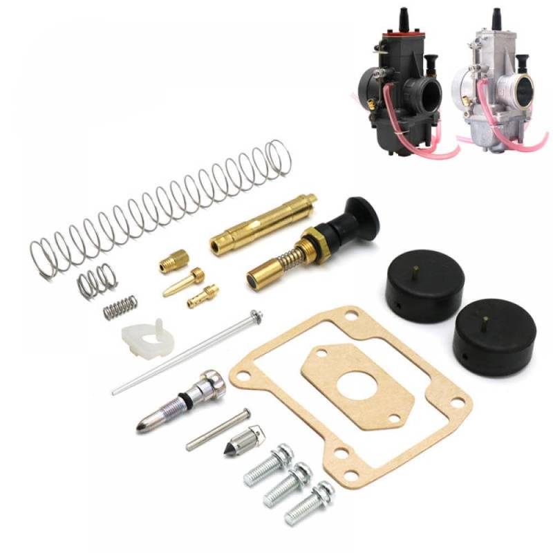 ZSDTRP Motorrad TM38 Vergaserreparatur- und Wiederaufbau -Kit -kompatibel mit verschiedenen Modellen umfasst Schwimmerdichtung Jets Choke Nadel und Starter von LOGFDPYM