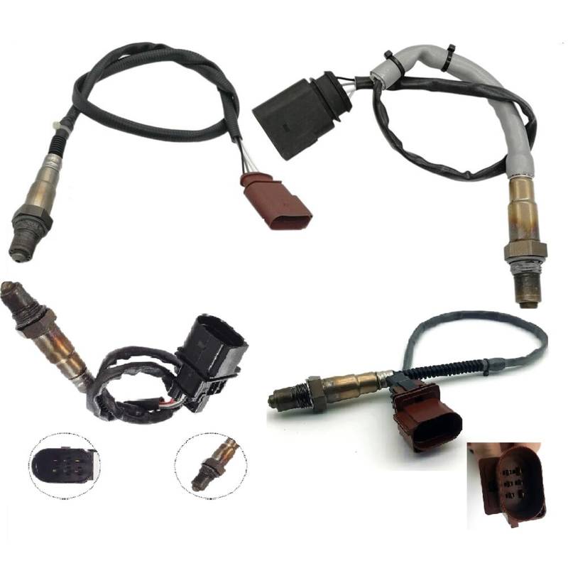 Sauerstoffsensor für Kraftfahrzeuge 4 Stück Sauerstoffsensor/Passend for Porsche Cayenne 9PA 955 957 3.2L 2003-2007 95560612810 95560612820 95560613610 95560613620 Sauerstoffsensor von LOHWSTRFG
