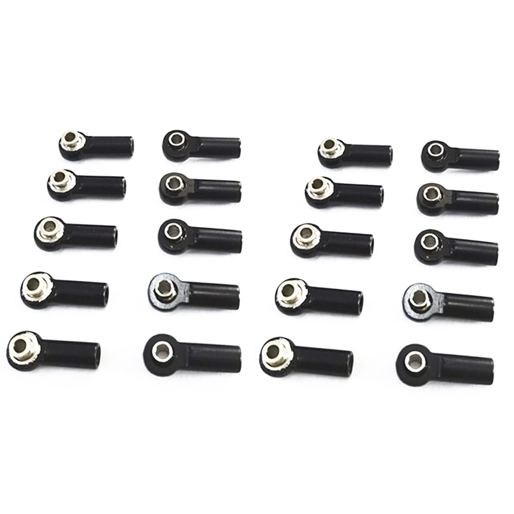 LOLPALONE 20 Stück Metall M2.5 Link Spur Stangen Kopf Gelenk für A959 12428 144001 C24 MN D90 MN99S RC Auto Teile, Schwarz LOLPALONE 20 Stück Metall M2.5 Link Spur Stangen Kopf Gelenk für A959 12428 144001 C24 MN D90 MN99S RC Auto Teile, Schwarz von LOLPALONE