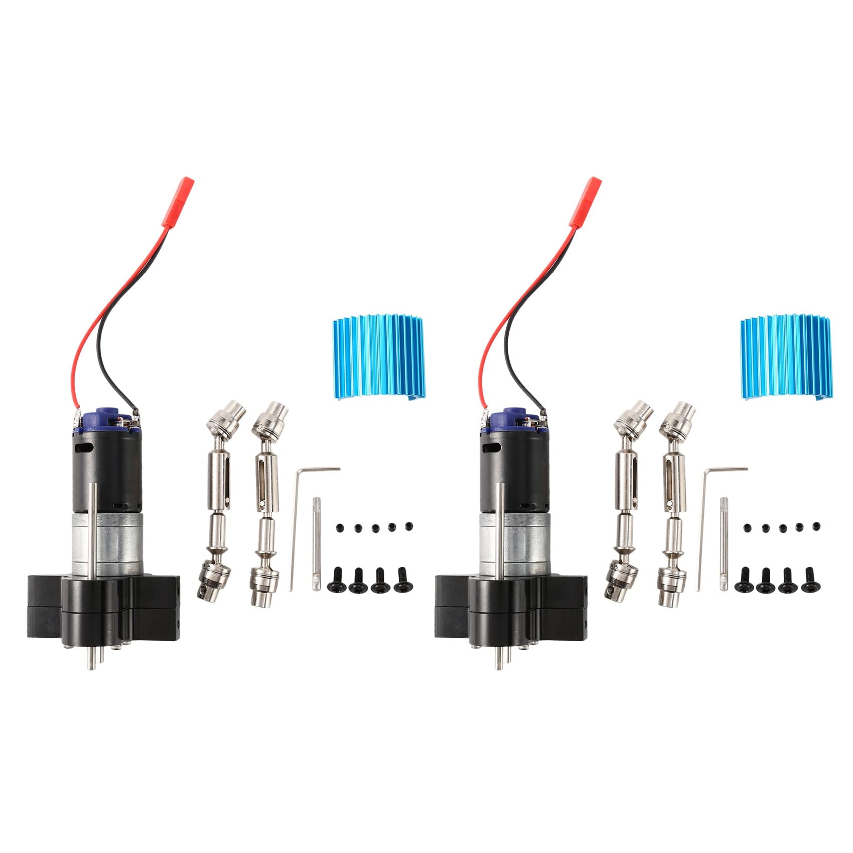 LOLPALONE 2X Metall Getriebe Getriebe 370 Motor mit Antriebs Welle Upgrade Zubehör für C14 C24 B24 B36 MN D90 MN99S RC Auto, Schwarz LOLPALONE 2X Metall Getriebe Getriebe 370 Motor mit Antriebs Welle Upgrade Zubehör für C14 C24 B24 B36 MN D90 MN99S RC Auto, Schwarz von LOLPALONE