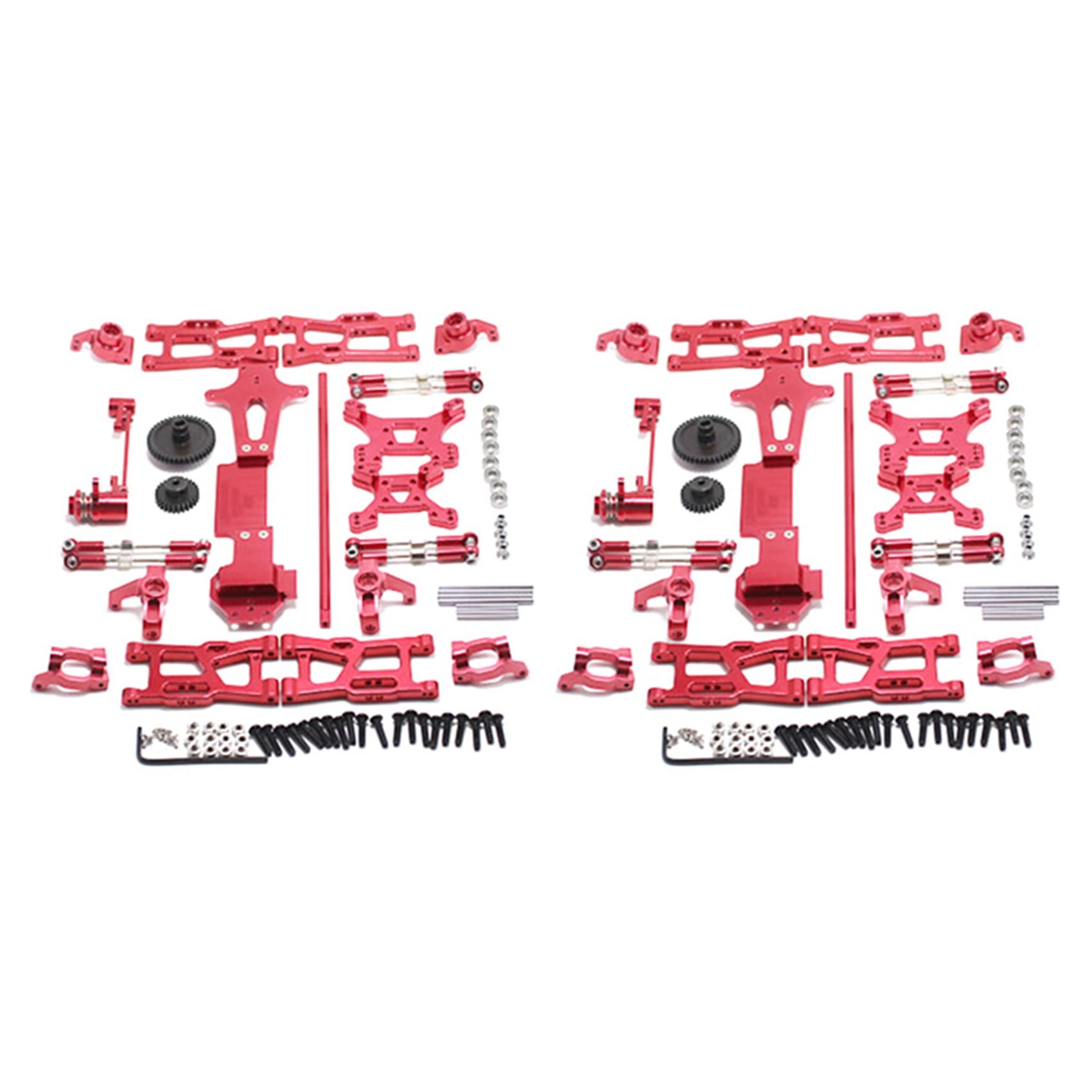 LOLPALONE 2X für 1:14 144001 RC Auto Voll Upgrade Teile Metall C Sitz Lenk Becher Schwinge Zentral Antriebswelle, Rot LOLPALONE 2X für 1:14 144001 RC Auto Voll Upgrade Teile Metall C Sitz Lenk Becher Schwinge Zentral Antriebswelle, Rot von LOLPALONE