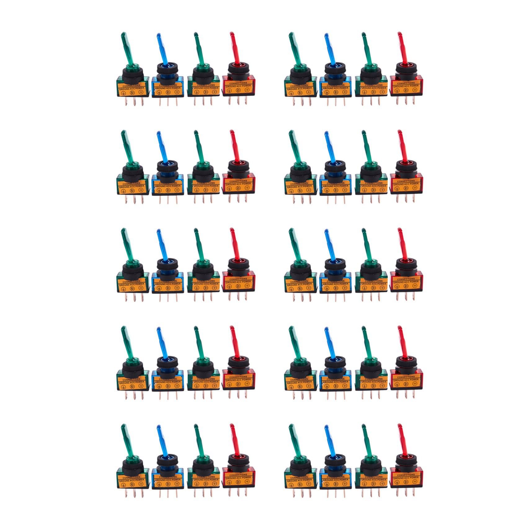 LOLPALONE 40PC 12V DC 20A Light Illuminated KIPPSCHALTER Steuerung Auto Boot Dash SPST auf/Off LOLPALONE 40PC 12V DC 20A Light Illuminated KIPPSCHALTER Steuerung Auto Boot Dash SPST auf/Off von LOLPALONE