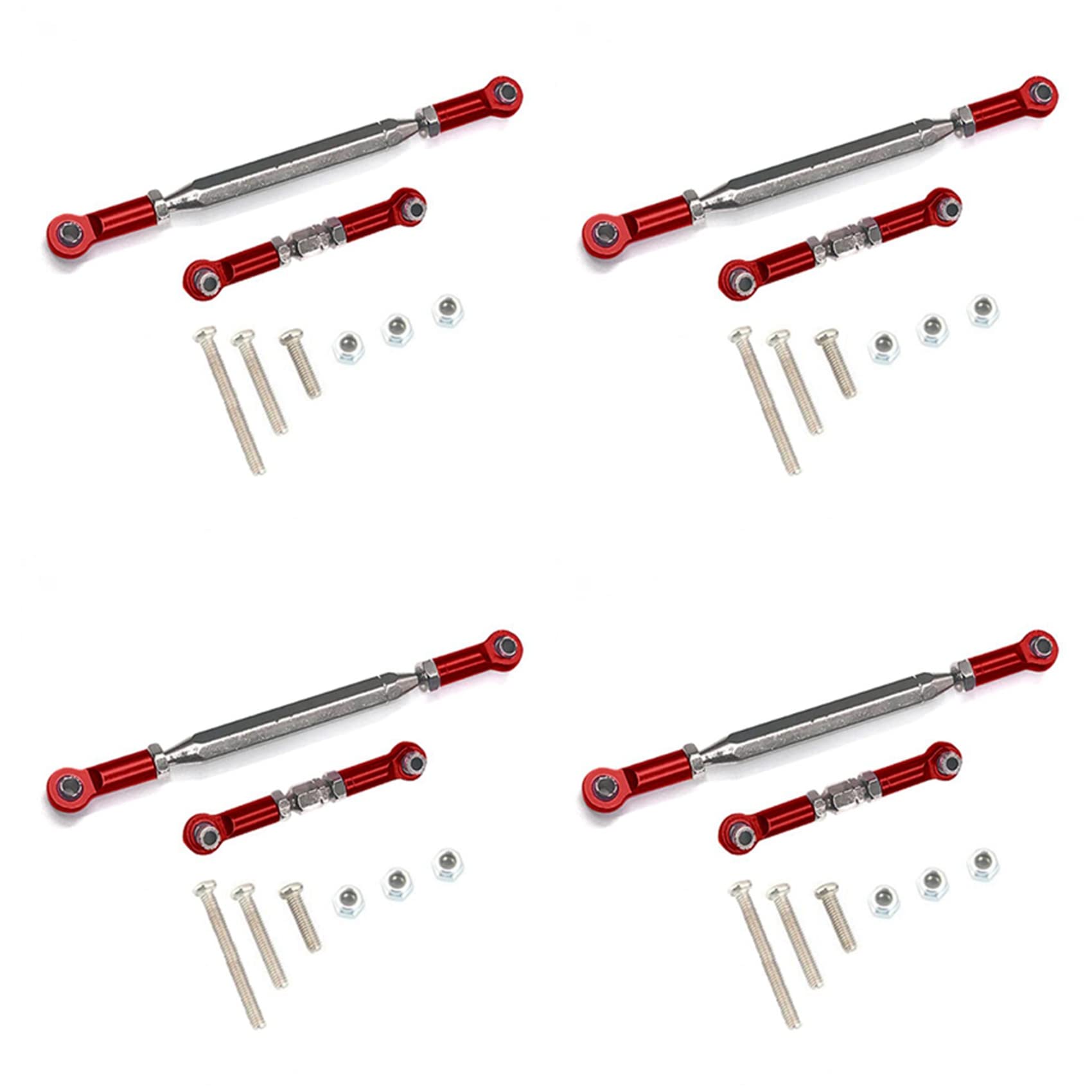 LOLPALONE 4X Metall Verstellbares Lenk Gestänge Servo Link Zug Stange Spann Schloss für Mn D90 D99 Mn-90-45 Rot LOLPALONE 4X Metall Verstellbares Lenk Gestänge Servo Link Zug Stange Spann Schloss für Mn D90 D99 Mn-90-45 Rot von LOLPALONE