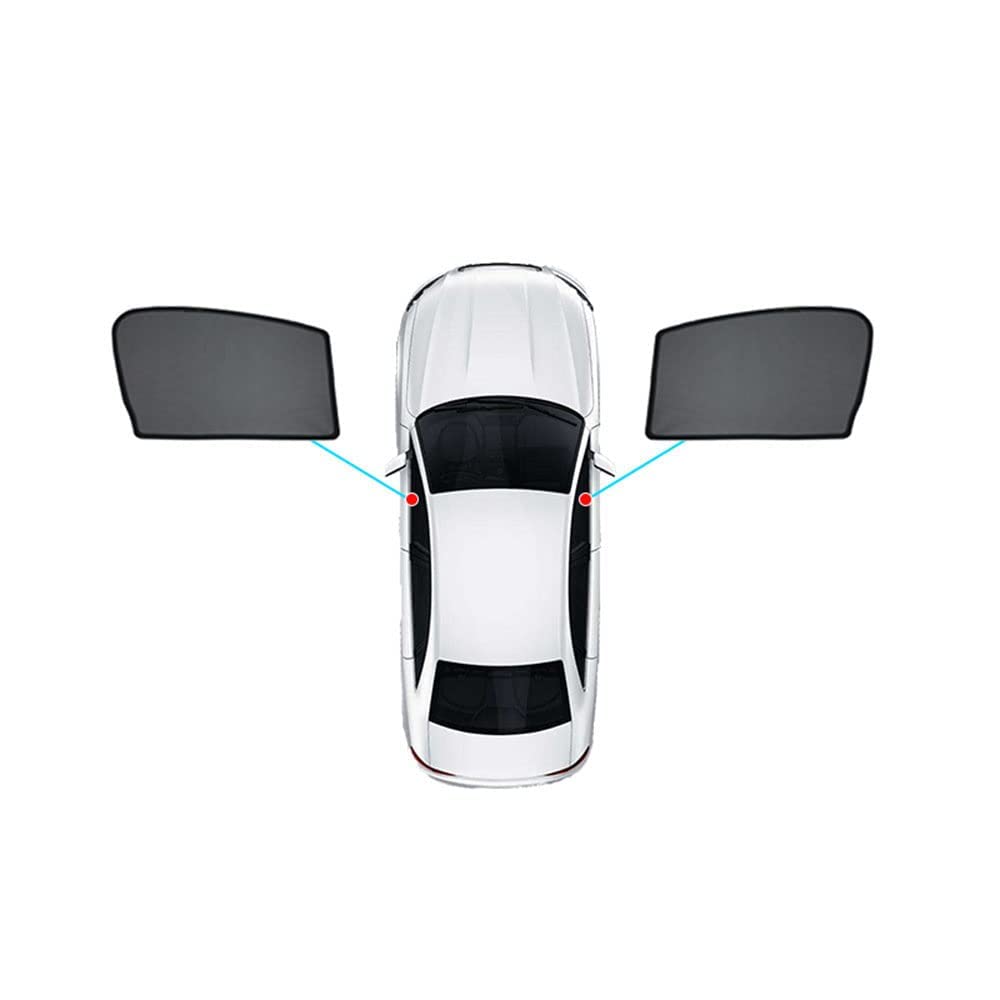 Auto Seitenfenster Sonnenschutz für S-ko-da Superb 2009-2015, Magnetischer Datenschutz Staubschutz Visier Faltbare Sonnenblende Autovorhang,2pcs von LOLUZ