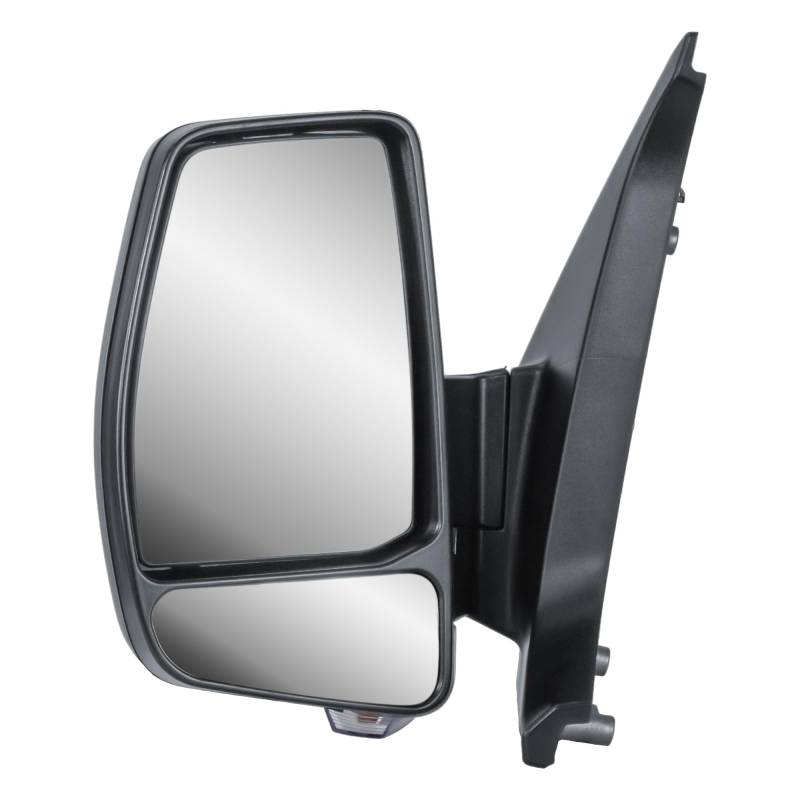 Außenspiegel Links Spiegel Elektrisch und Beheizbar mit Blinker Texturierte Abdeckung Kappe Für Ford Transit Tourneo Custom V362 2012-2023 von LONGLING